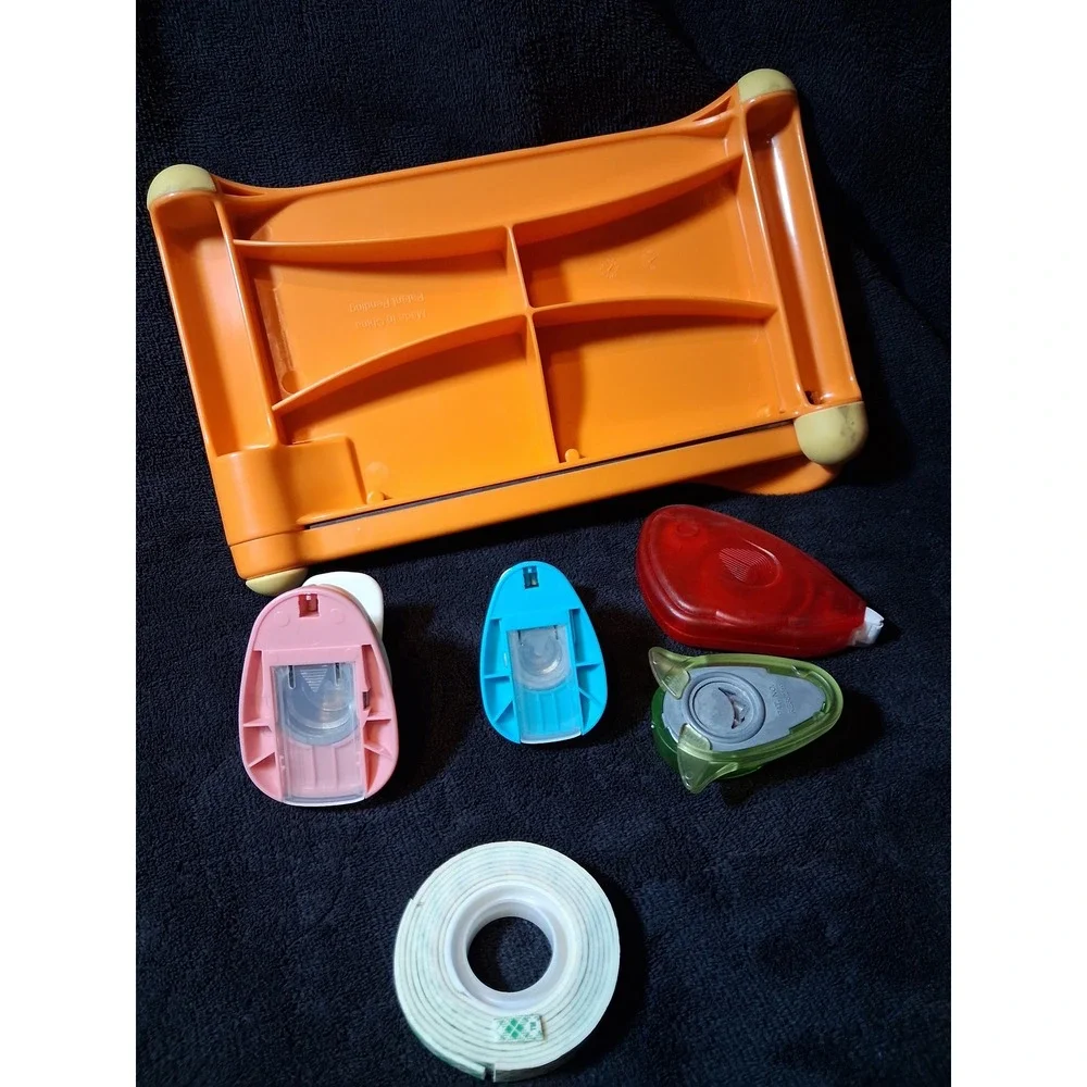 Fiskars Paper Trimmer Recollections Circle Punches & Scrapbook Adhesives Lot